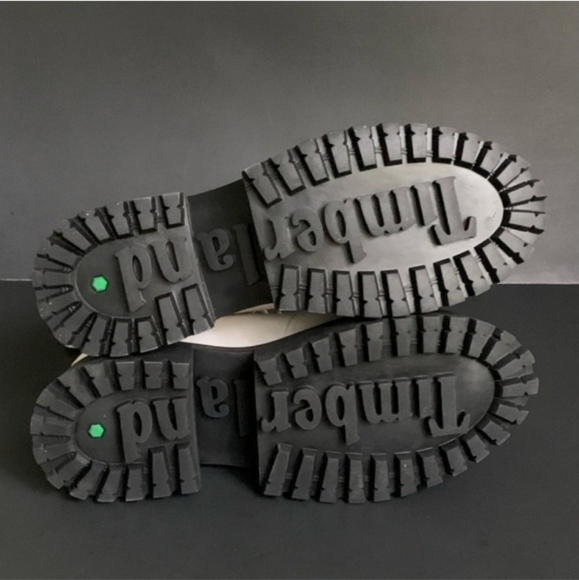 Timberland Sky Platform Chunky Boots Lace Up White 9.5 Round Toe Women - Picture 12 of 16